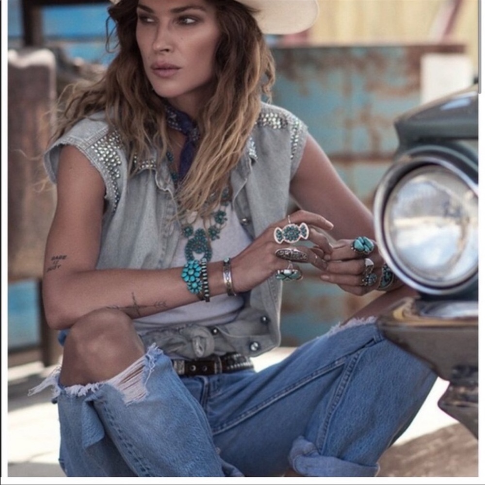 SPELL Lost in Vegas chambray denim button down